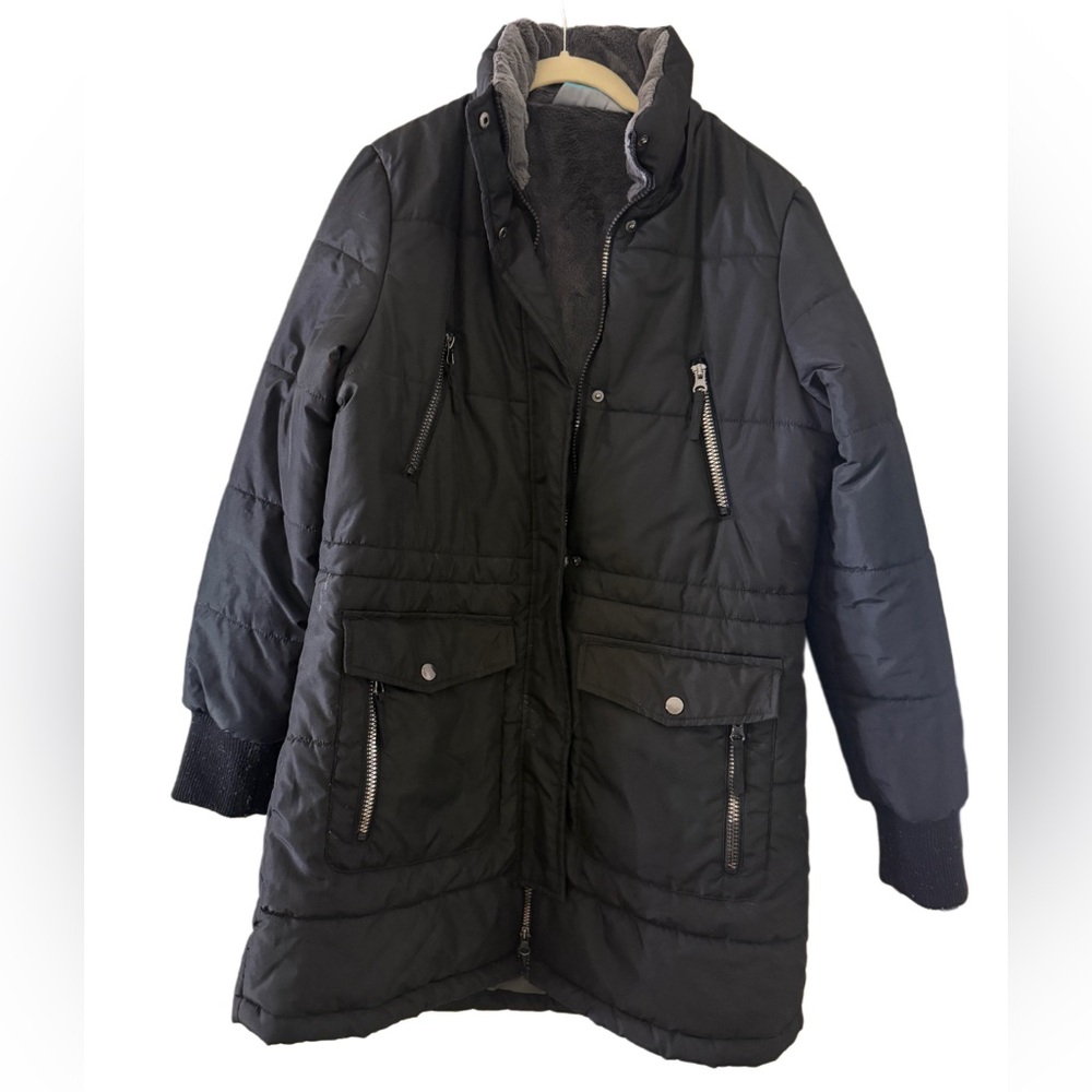 Super warm winter fleece lined  Free Country Black Diamond Glade Parka coat
